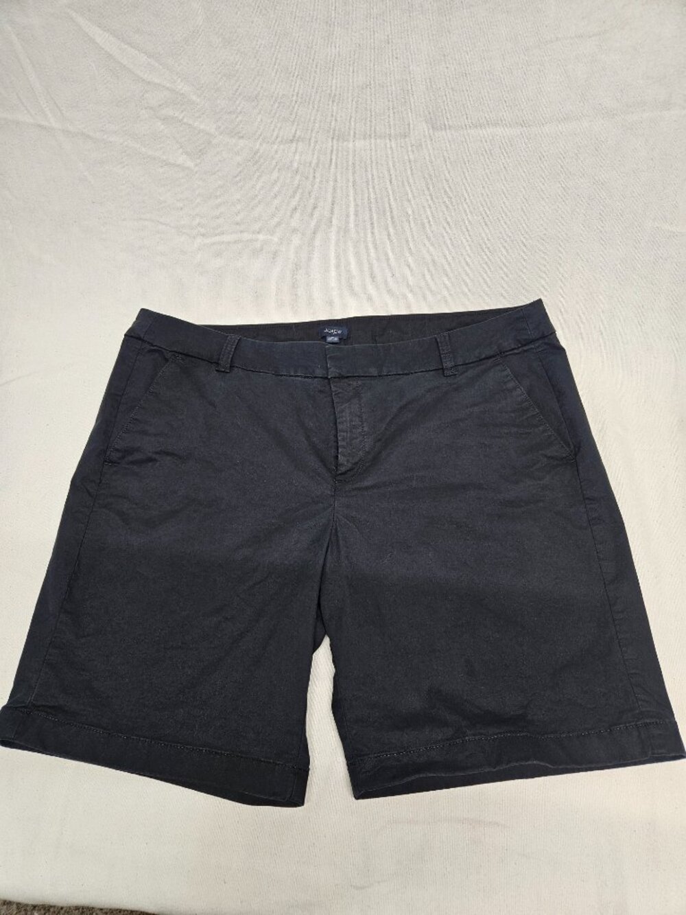 J.Crew Factory Frankie Bermuda Chino Short Size 16 Black 9 Inch Inseam AL569